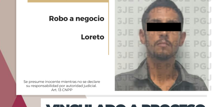 OBTIENE PGJE VINCULACIÓN A PROCESO POR DELITO DE ROBO CALIFICADO A NEGOCIO