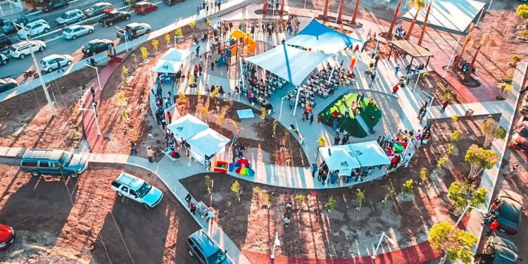 ENTREGA ALCALDESA OBRA DE CONSTRUCCIÓN DE PARQUE RECREATIVO EN LA COLONIA NUEVA SANTA ROSALÍA