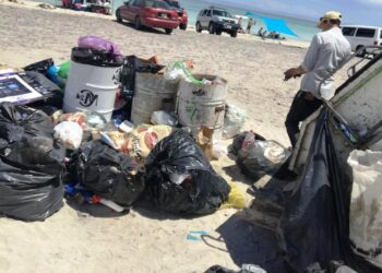 Servicios Públicos recolectó 29.3 toneladas de basura en playas