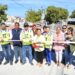Entrega alcalde Oscar Leggs Castro la obra de pavimentación del bulevar de la colonia Hojazen en CSL