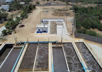 Obra de Planta de Tratamiento de Aguas Residuales La Sonoreña presenta un avance del 96%