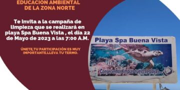 Invita Zofemat Los Cabos a participar en la campaña de limpieza que se realizará este domingo 22 de mayo en la playa Spa Buena Vista