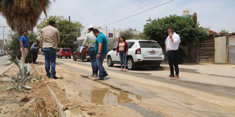 OOMSAPAS Los Cabos y grupo empresarial atenderán los baches ocasionados por reparaciones de fugas de agua