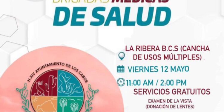 Gobierno de Los Cabos instalará este viernes 12 mayo una Brigada de Salud en delegación de La Ribera