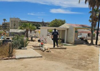 Intensifica Seguridad Pública de Los Cabos la vigilancia interna y perimetral en panteones municipales; buscan disuadir actos delictivos