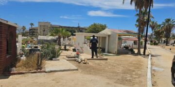 Intensifica Seguridad Pública de Los Cabos la vigilancia interna y perimetral en panteones municipales; buscan disuadir actos delictivos