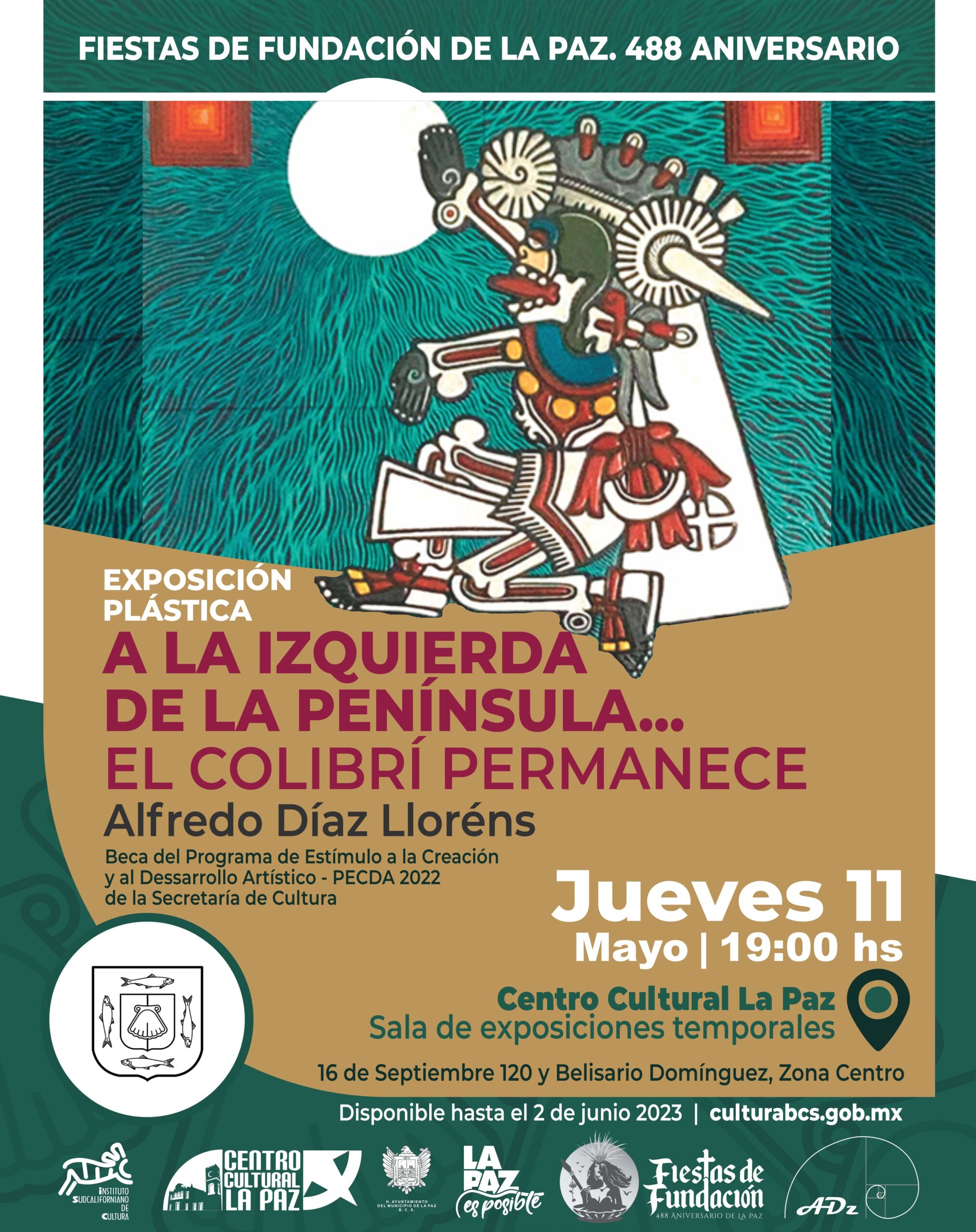 EXPOSICIÓN PLÁSTICA “A LA IZQUIERDA DE LA PENÍNSULA… EL COLIBRÍ PERMANECE”