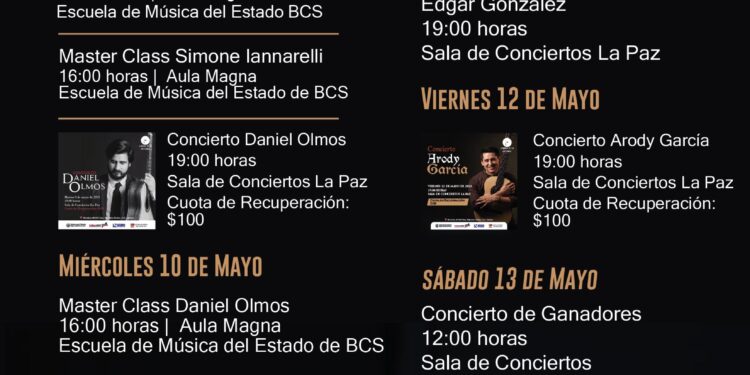 FESTIVAL DE GUITARRA EN ESCUELA DE MÚSICA Y SCON