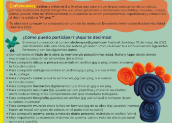 INVITAN A NIÑAS, NIÑOS Y ADOLESCENTES, A PARTICIPAR EN CONVOCATORIA COLABORATIVA EN MATERIA MIGRATORIA&nbsp;