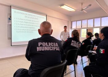 CAPACITA ACADEMIA DE SEGURIDAD PÚBLICA A POLICÍAS MUNICIPALES EN CURSOS DE FORMACIÓN INICIAL
