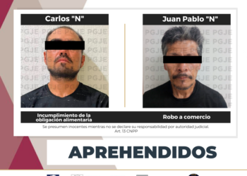 CUMPLIMENTA PGJE DOS ÓRDENES DE APREHENSIÓN