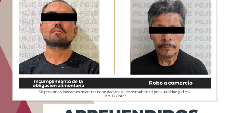 CUMPLIMENTA PGJE DOS ÓRDENES DE APREHENSIÓN