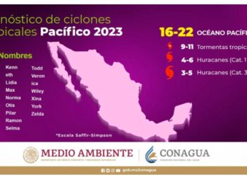 Inicia la temporada de lluvias y ciclones tropicales 2023 en el Pacifico
