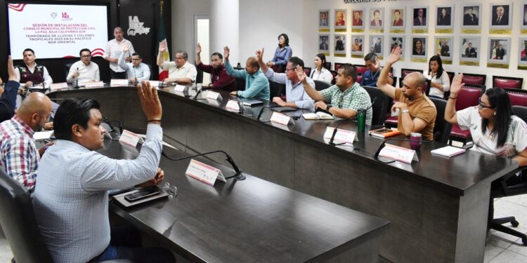 Instalan el Consejo Municipal de Protección Civil en La Paz