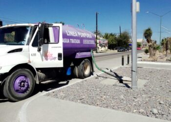 Realiza Servicios Públicos uso correcto de agua tratada en cisternas de bulevares