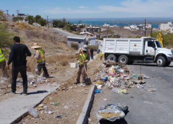 Servicios Públicos limpia los accesos en colonia El Pedregal