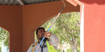 Servicios Públicos lleva a cabo jornada de limpieza en parque de la colonia Fidepaz
