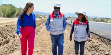 Supervisa Alcaldesa avance en la obra del Parque Lineal en La Paz, de SEDATU