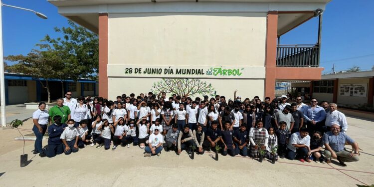 Con actividades simultáneas en diversos puntos del municipio de Los Cabos, la Dirección General de Ecología y Medio Ambiente (DGEyMA) conmemoró el Día Mundial del Árbol con una reforestación masiva