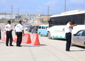 Autoridades municipales implementan operativo para agilizar el tránsito en la avenida Nicolás Tamaral de CSL