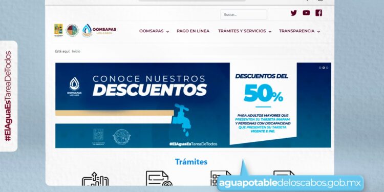 Entre 15 y 20 mil personas con discapacidad y adultas mayores reciben descuento en su recibo de agua potable en Los Cabos