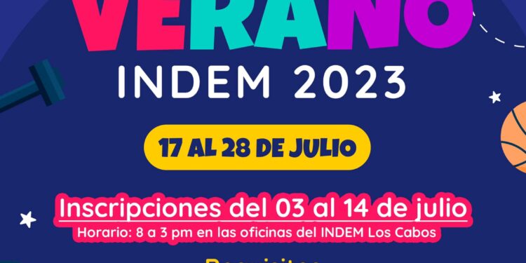Las vacaciones en las escuelas se acercan y el Gobierno de Los Cabos a través del Instituto del Deporte (INDEM), ya se encuentra listo para recibir a niñas y niños