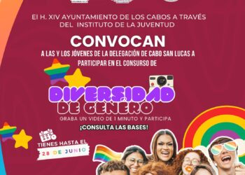 Si tienes de 12 a 29 años de edad y vives en Cabo San Lucas, participa en el concurso de “Diversidad de Género”