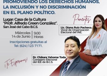 Asiste a la conferencia “Promoviendo los derechos humanos, la inclusión y no discriminación en el plano político”