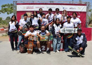 BCS SE DESPIDE CON TRES METALES EN SKATEBOARDING DENTRO DE LOS NC2023