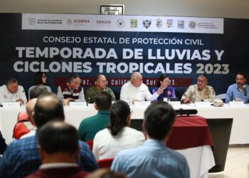 Sesiona Consejo Estatal de Protección Civil ante posible afectación de lluvias por huracán “Beatriz”