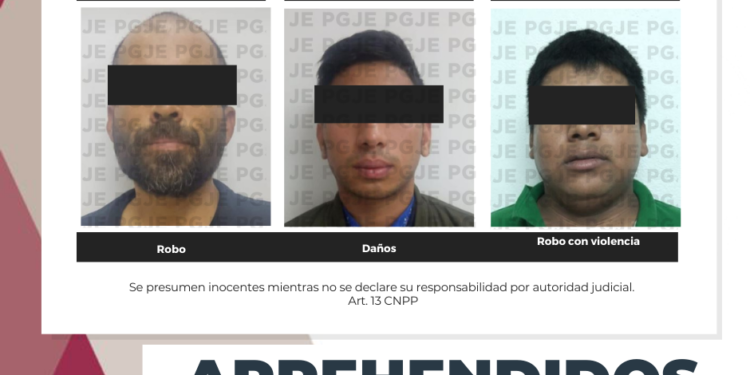 FUERON APREHENDIDAS 3 PERSONAS&nbsp;POR SU RELACIÓN EN DIVERSOS DELITOS