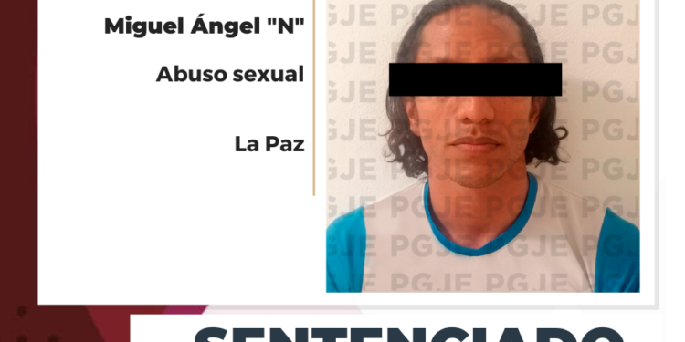 OBTIENE PGJE 2 AÑOS DE PRISIÓN PARA CULPABLE DE ABUSO SEXUAL AGRAVADO