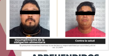 APREHENDE PGJE A DOS PERSONAS POR DIVERSOS DELITOS