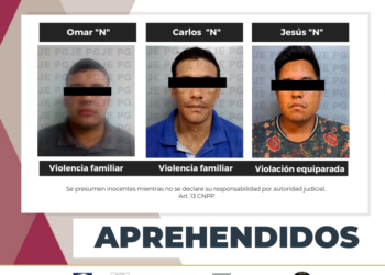 CUMPLIMENTA PGJE TRES ÓRDENES DE APREHENSIÓN POR DELITOS CONTRA LA LIBERTAD SEXUAL Y LA FAMILIA