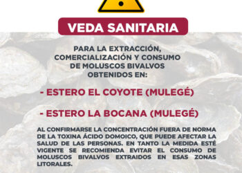 ESTABLECE COEPRIS VEDA SANITARIA EN LOS ESTEROS COYOTE Y LA BOCANA POR PRESENCIA DE TOXINA EN MOLUSCOS