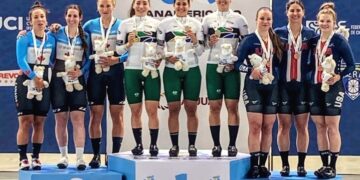 SE BAÑA DE ORO LA CICLISTA YULI VERDUGO EN ARGENTINA