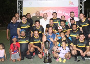 Secretaría General, campeón del Torneo Municipal de Fútbol