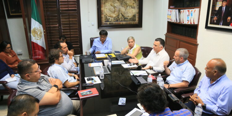 Instalación de una granja solar que abastecerá a la plantadesaladora, cerca de la comunidad de Migriño en Cabo San Lucas.