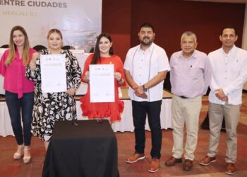 Se realizó la firma de alianza entre el XIV Ayuntamiento de Los Cabos y el XXIV Ayuntamiento de Mexicali, cuyo objetivo es aprovechar mutuamente los mercados locales para expandirlos en lo nacional e internacional