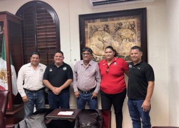 Este lunes 24 de julio el alcalde Oscar Leggs Castro sostuvo una reunión con el presidente de la Asociación de Deportistas con Parálisis Cerebral Jesús Martínez Montoya