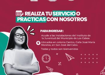 El Gobierno de Los Cabos a través del Instituto de la Juventud (INJUVE), hace una atenta invitación a la comunidad estudiantil a  los jóvenes interesados en realizar sus prácticas profesionales