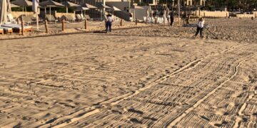 El personal de la Coordinación Municipal de la Zona Federal Marítimo Terrestre de Los Cabos (Zofemat), ejerce labores permanentes de limpieza en estos espacios.