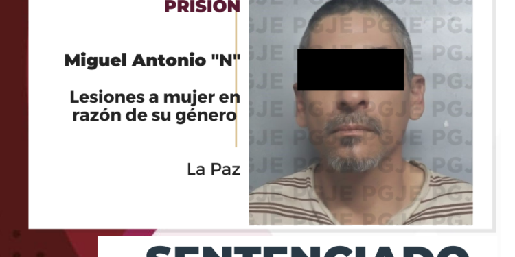 POR&nbsp;LESIONES COMETIDAS CONTRA LA MUJER EN RAZÓN DE GÉNERO MIGUEL “N” PASARÁMÁS DE 4 AÑOS EN PRISIÓN