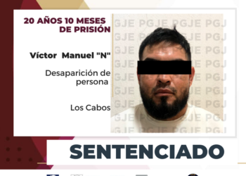 MÁS DE 20 AÑOS DE PRISIÓN OBTIENE&nbsp;PGJE PARA CULPABLE DE LA DESAPARICIÓN DE VALERÍA “N” EN LOS CABOS