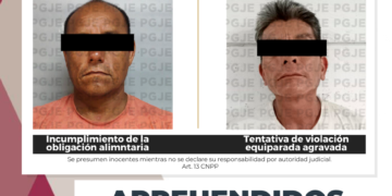 APREHENDE PGJE A DOS PERSONAS RELACIONADAS EN DELITOS CONTRA LA LIBERTAD SEXUAL Y LA FAMILIA