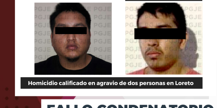 TRAS APELACIÓN LOGRA PGJE CONDENA PARA RESPONSABLES DE DOBLE HOMICIDIO EN LORETO