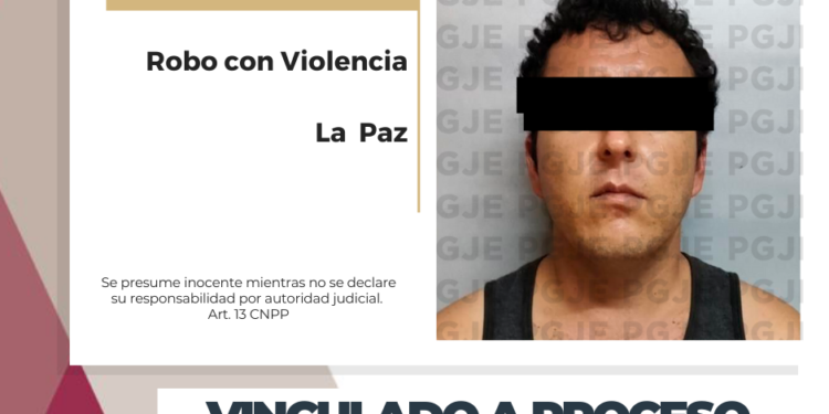POR ROBO CON VIOLENCIA QUEDA EN PRISIÓN PREVENTIVA