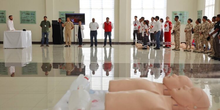 Promueve Mesa de Seguridad capacitación a elementos de las Fuerzas Armadas y Policiales de BCS
