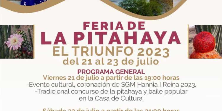 Invitan a la “Feria de La Pitahaya El Triunfo 2023”