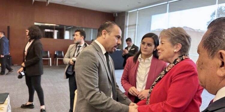 Senador Ricardo Velázquez se reúne con Secretaria de Relaciones Exteriores